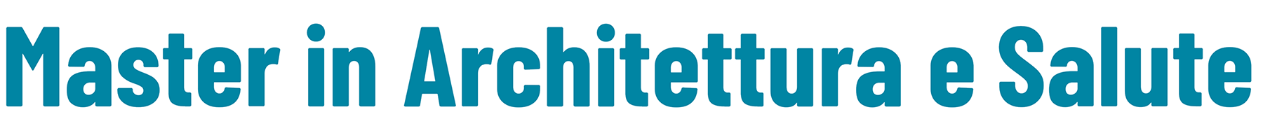 Master in Architettura e Salute - Venezia